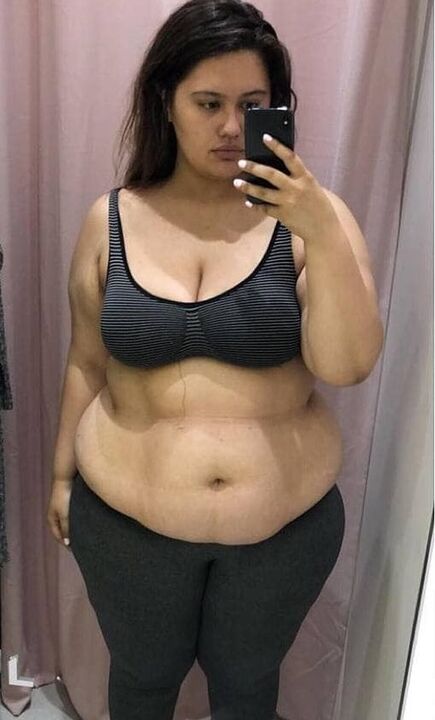 我讨厌自己的身体，因为体重增加了。